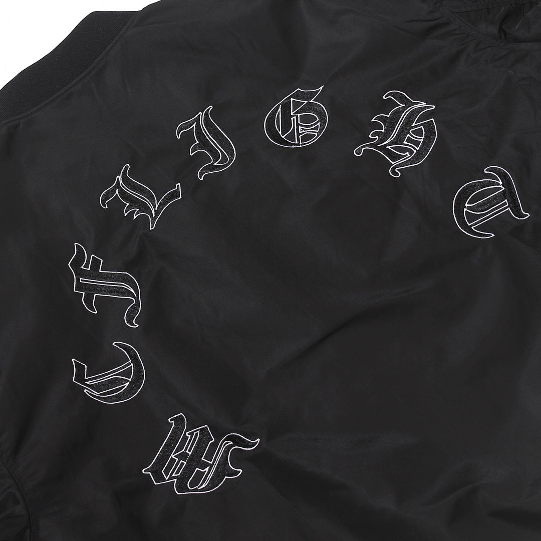 Bomber jacket — dark pink, gray, black