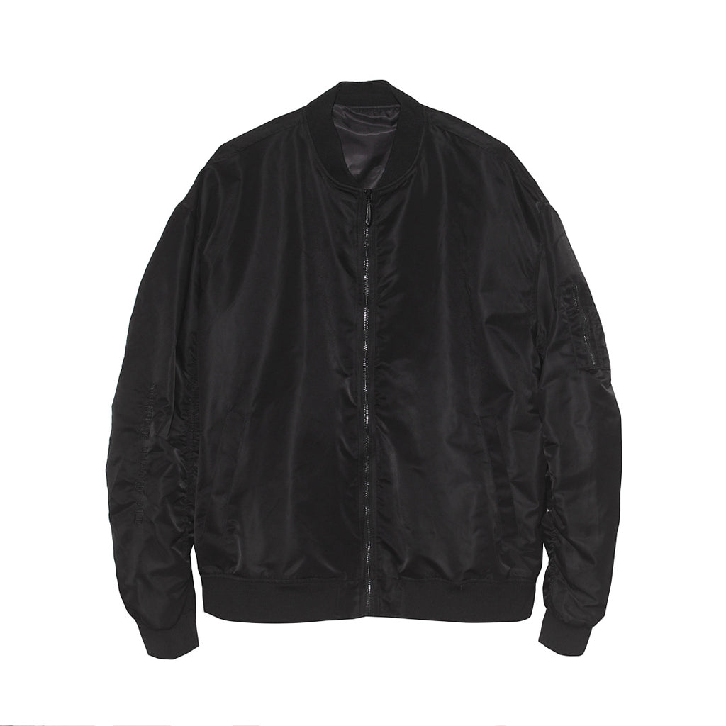 Bomber jacket — dark pink, gray, black