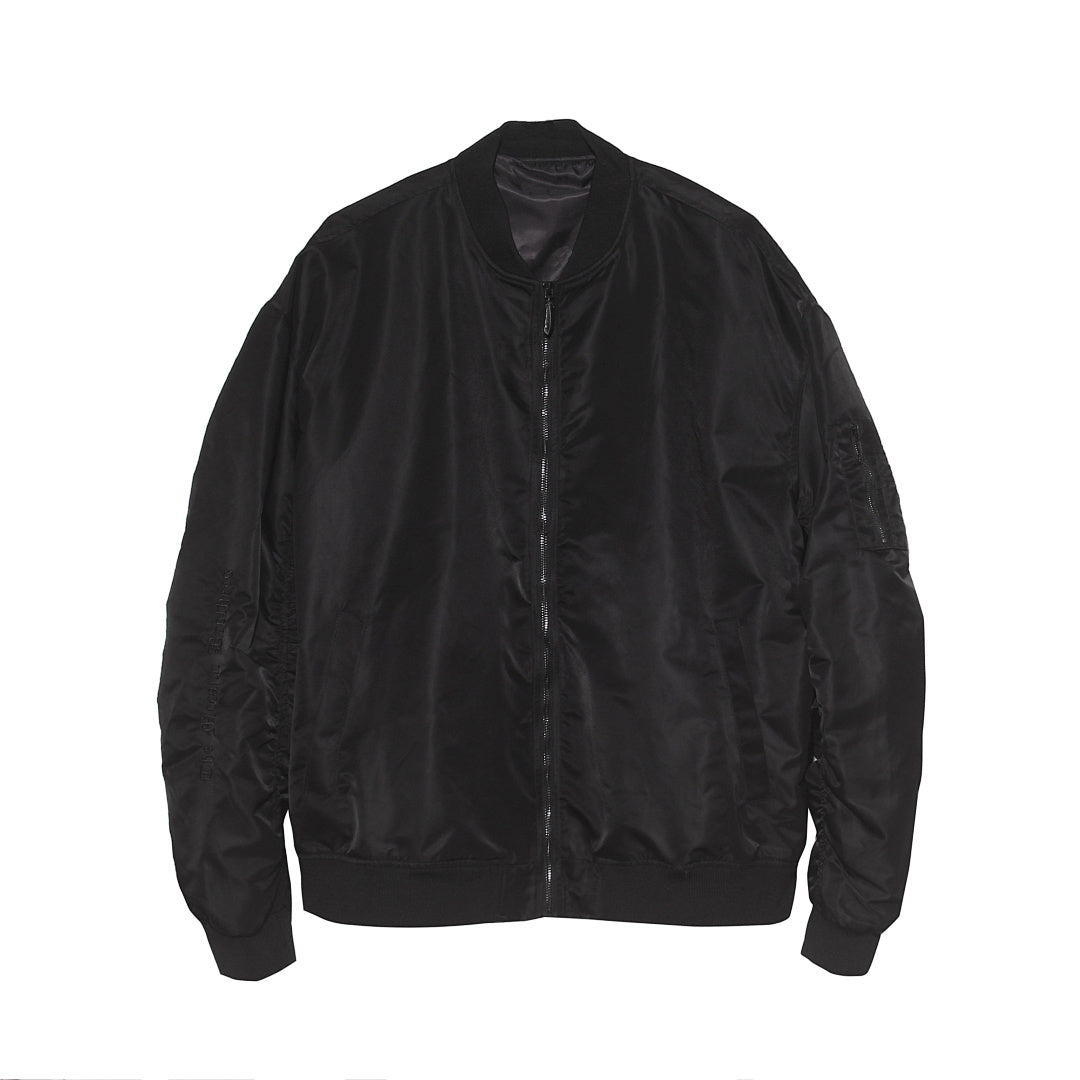 Bomber jacket — dark pink, gray, black