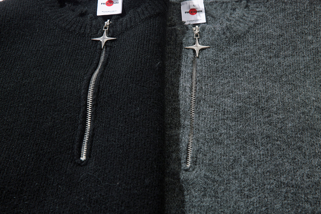 Knitted Sweater Black, Gray