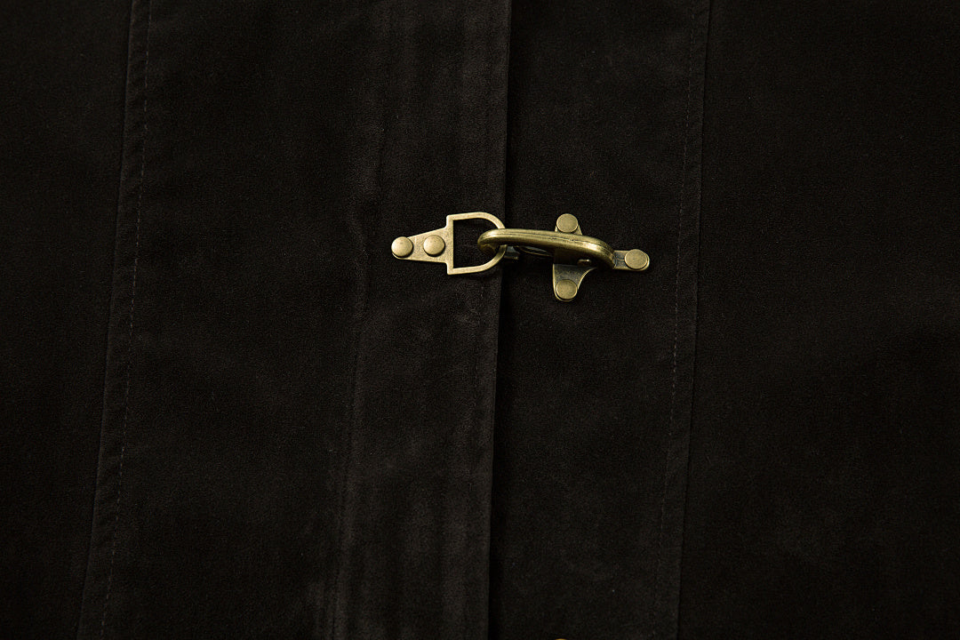 Suede Jacket – Brown, Black