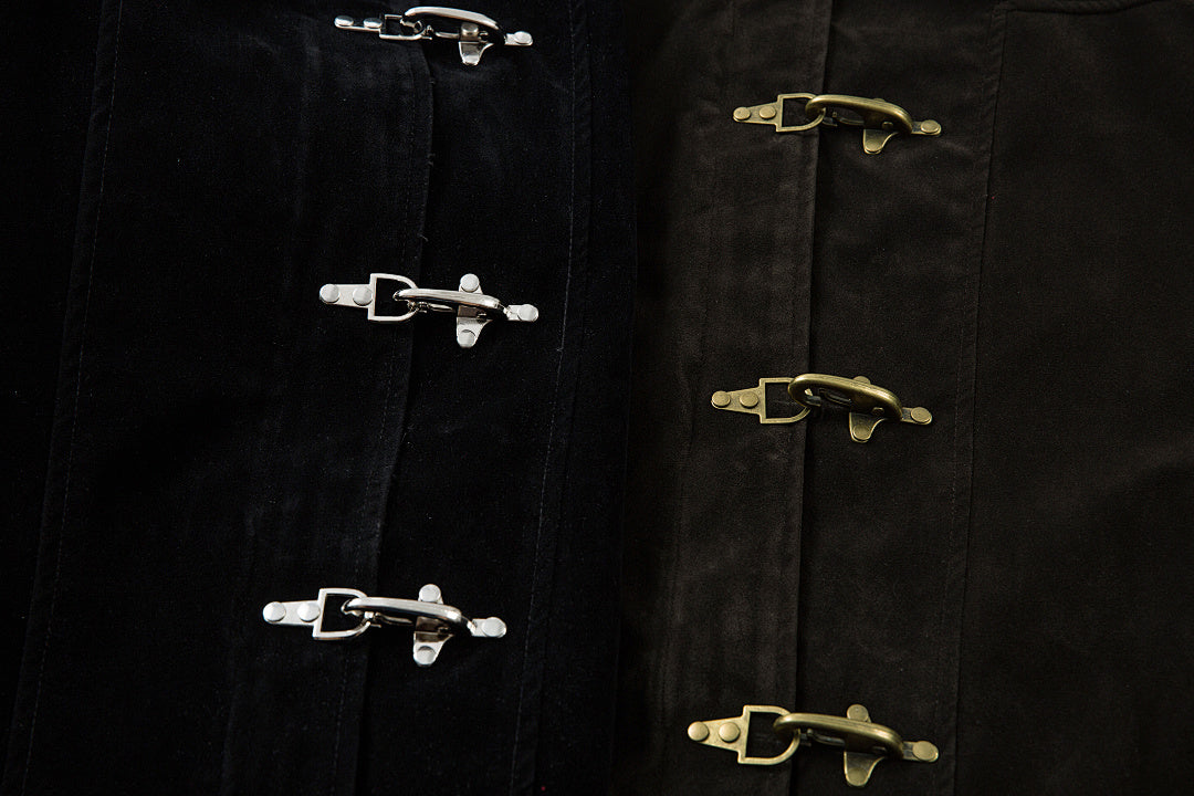 Suede Jacket – Brown, Black