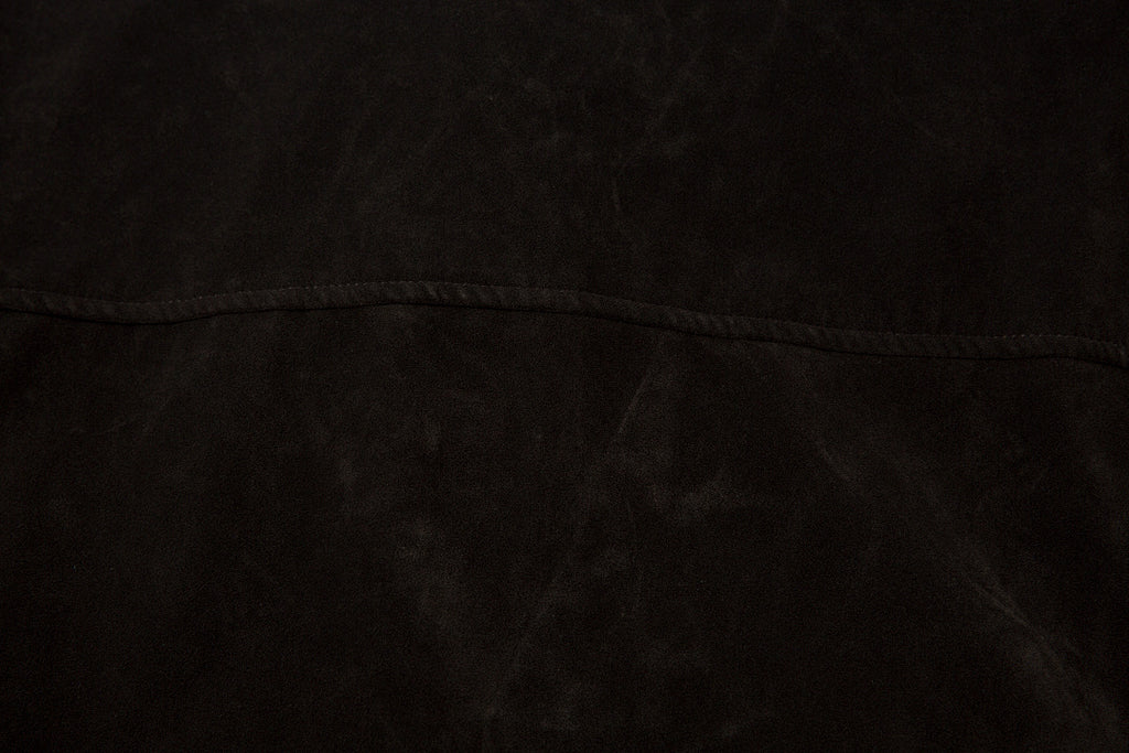 Suede Jacket – Brown, Black