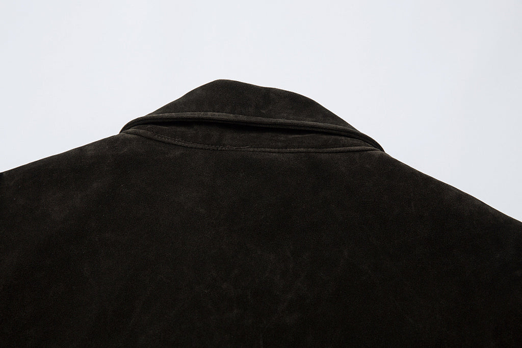 Suede Jacket – Brown, Black