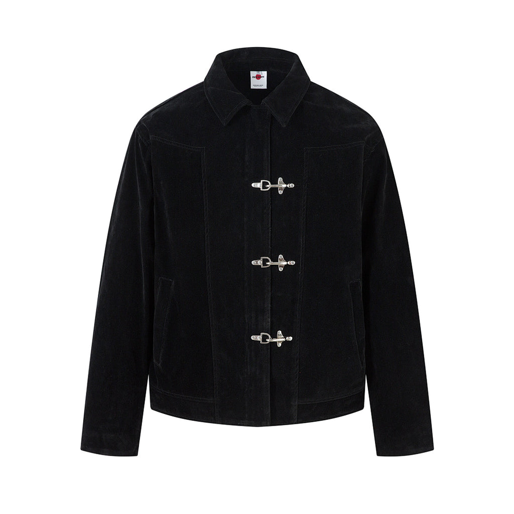 Suede Jacket – Brown, Black