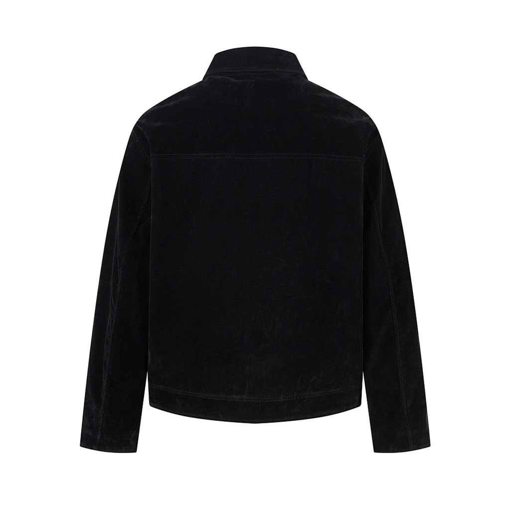Suede Jacket – Brown, Black
