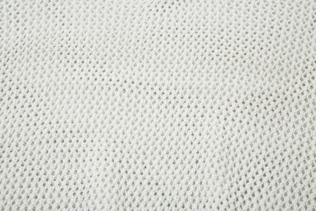 Short-sleeved knit sweater Black, Apricot