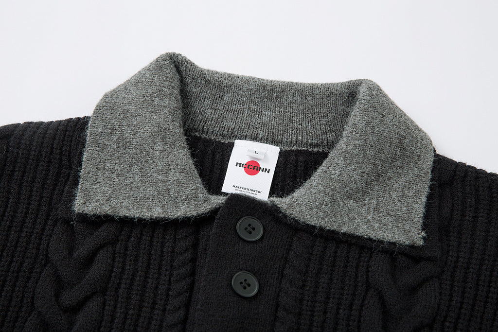 Faux-layered sweater