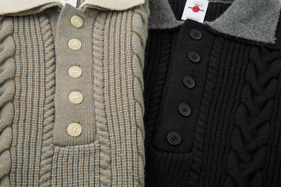 Faux-layered sweater