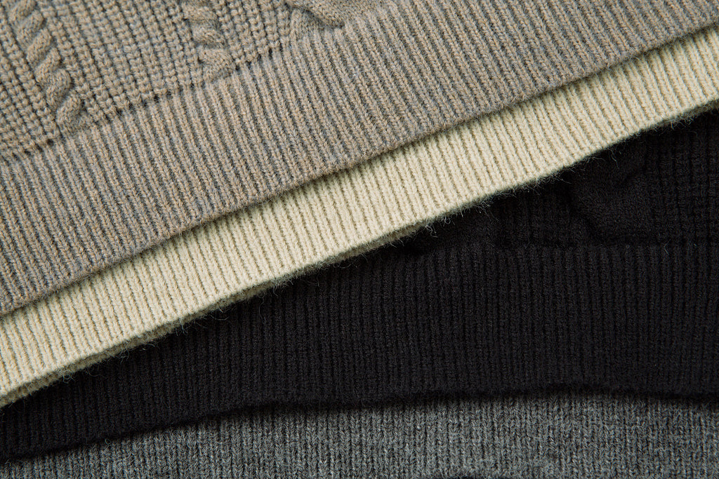 Faux-layered sweater