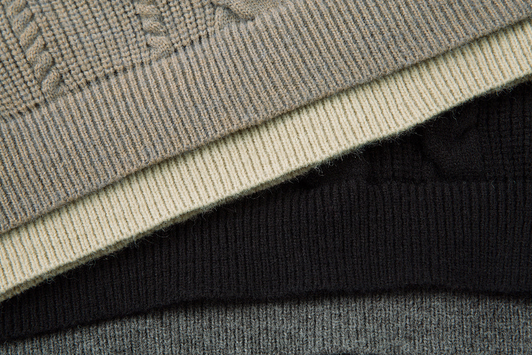 Faux-layered sweater
