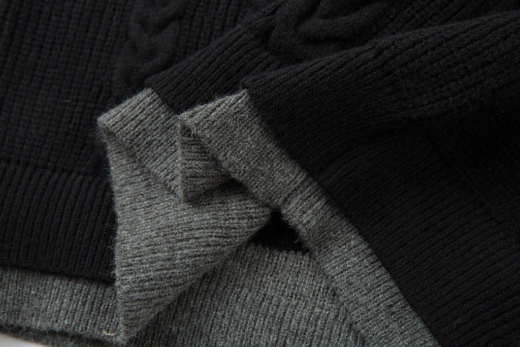 Faux-layered sweater