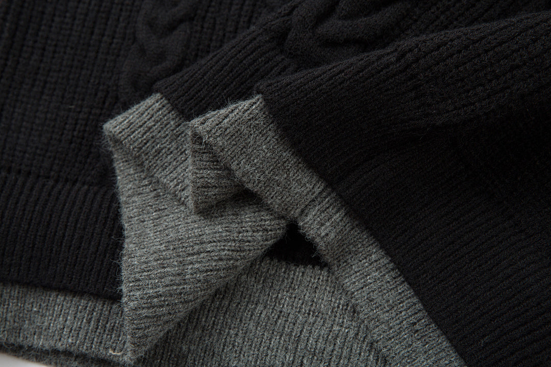 Faux-layered sweater