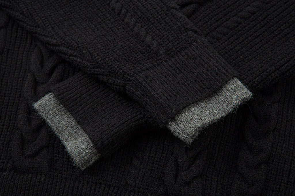Faux-layered sweater
