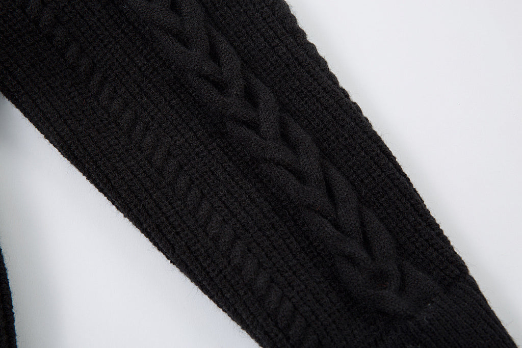 Faux-layered sweater