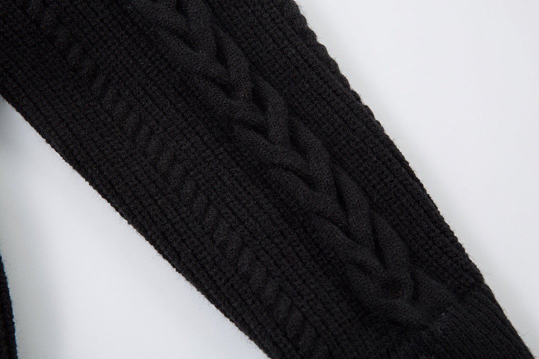 Faux-layered sweater