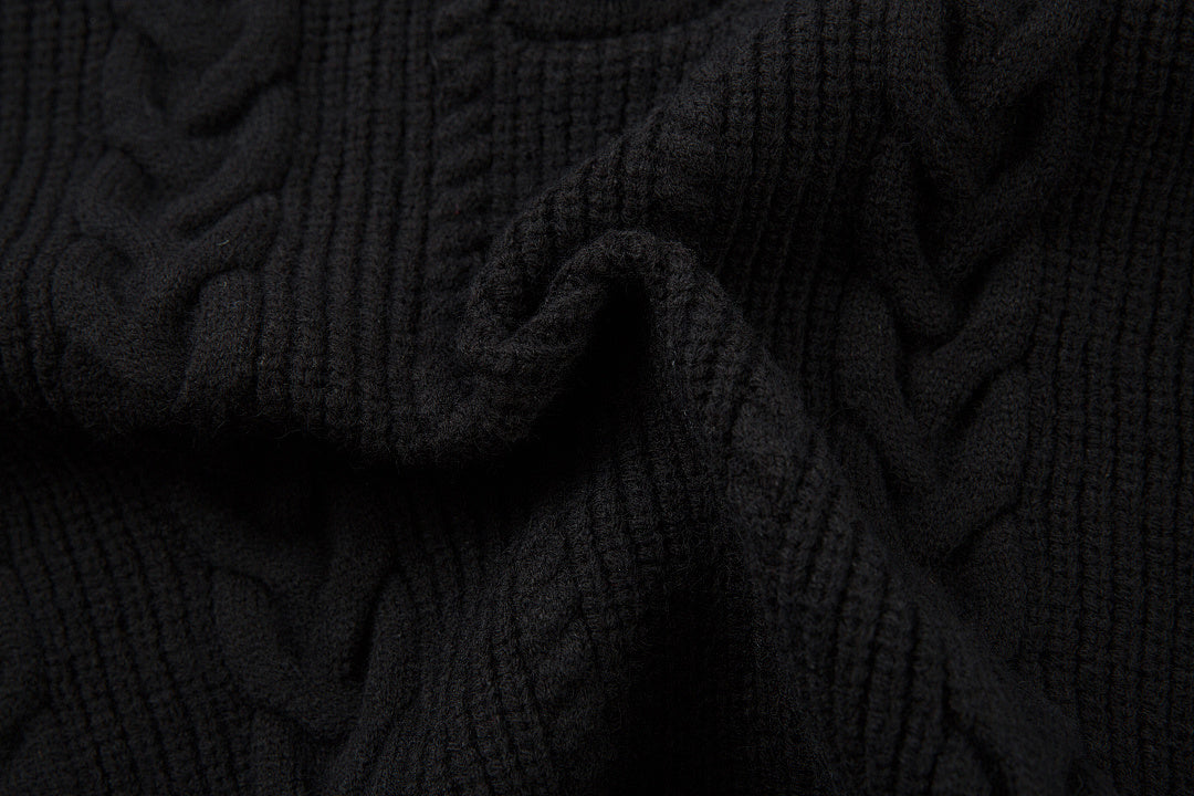 Faux-layered sweater
