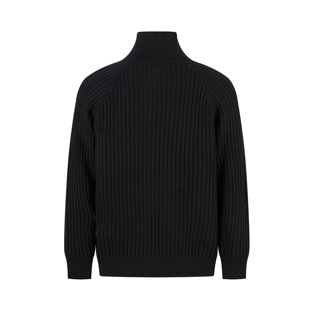 Double-collar sweater