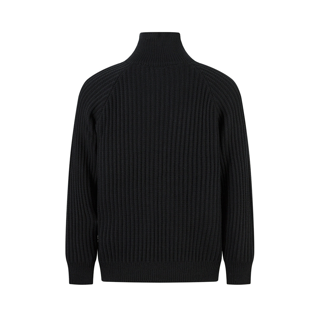 Double-collar sweater