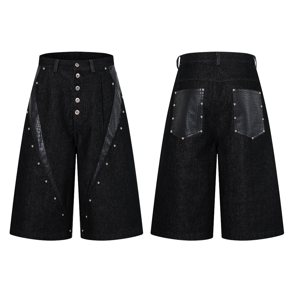 Black cropped jeans