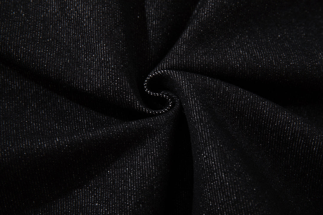 Black cropped jeans