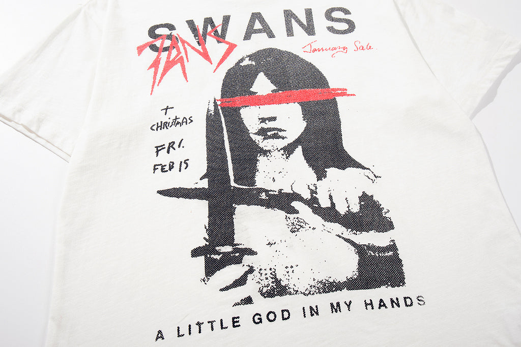White Short-Sleeve Slub Cotton T-Shirt