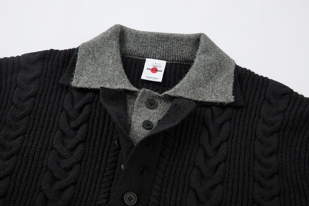 Faux-layered sweater