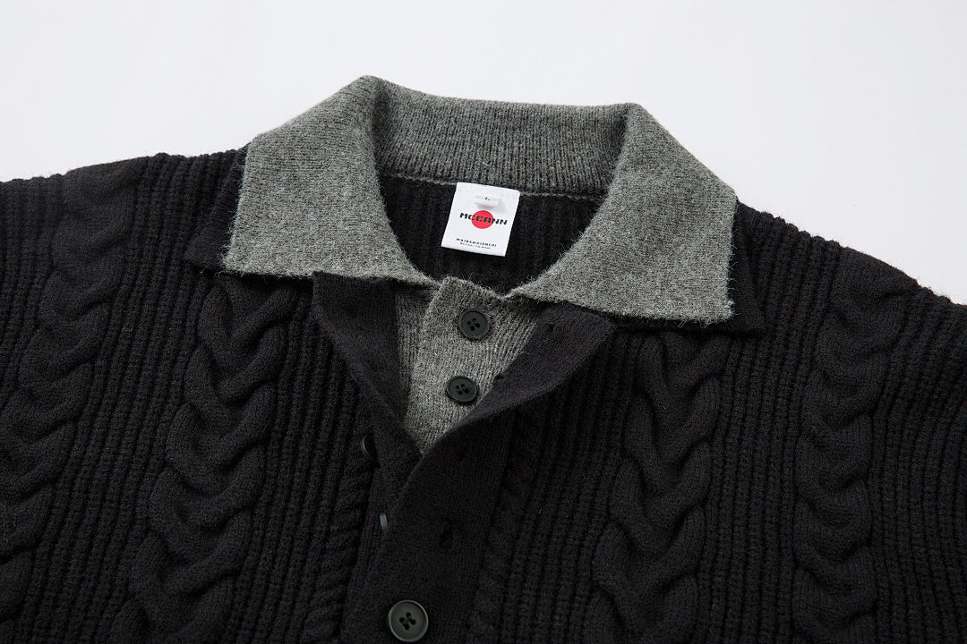 Faux-layered sweater
