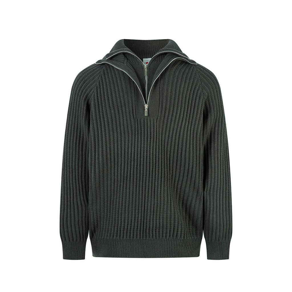 Double-collar sweater