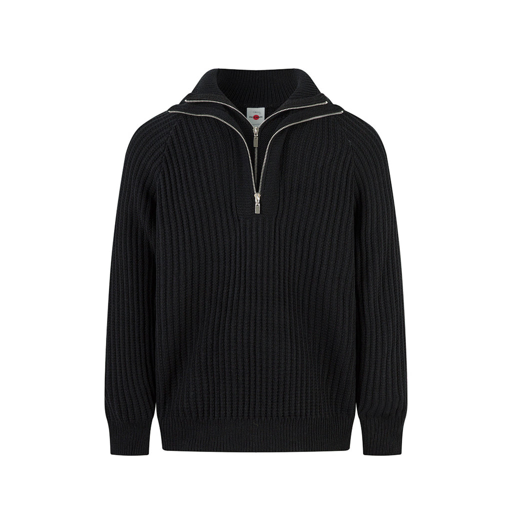 Double-collar sweater