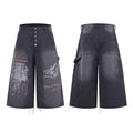 Logging capri pants, black