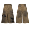 Logging capri pants, khaki