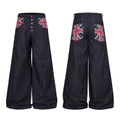 Raw Denim Jeans, Black