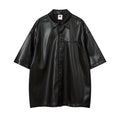 Leather shirt      Black
