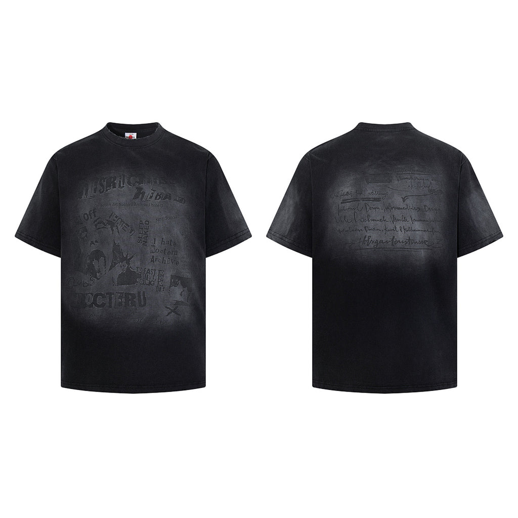 Washed Short-Sleeve T-Shirt – Black