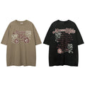 Heavy-duty washed short-sleeve T-shirt