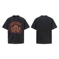 Washed short-sleeve T-shirt
