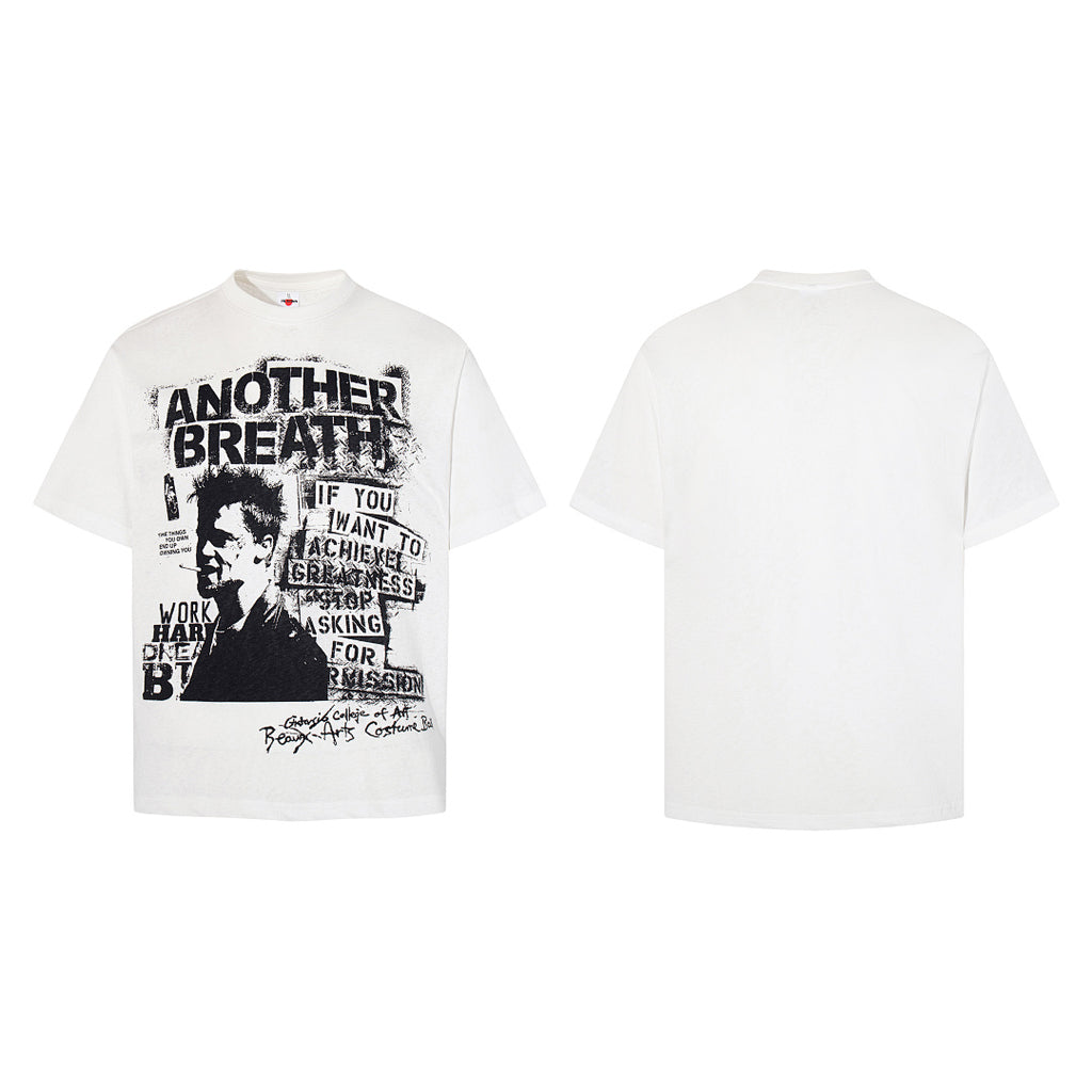 Breathable Short-Sleeve T-Shirt – White