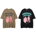 Heavy-duty washed short-sleeve T-shirt
