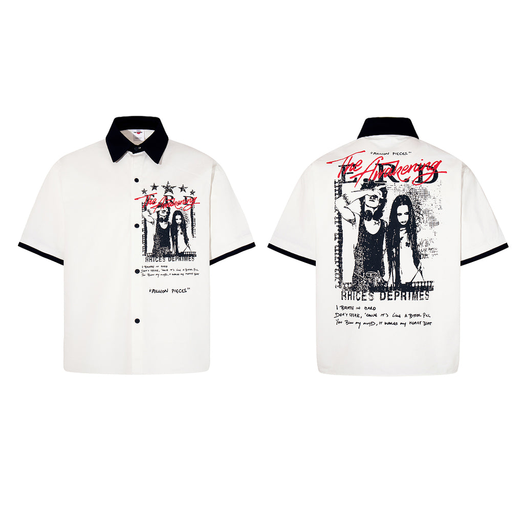 Cropped shirt      White