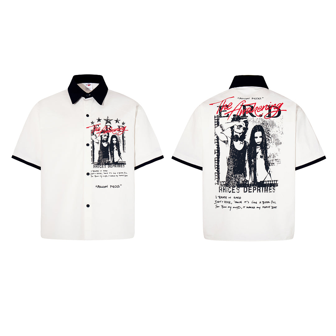 Cropped shirt      White