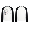 Slub Cotton Long-Sleeve Henley T-Shirt with Side Opening – Black