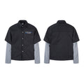 Faux-layered shirt – Black